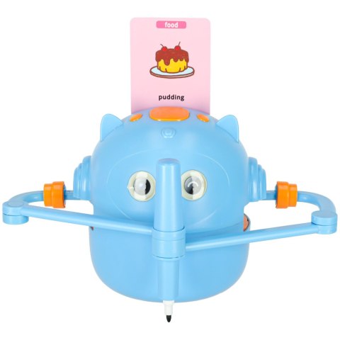 Zabawka interaktywna robot nauka rysowania fiszki kolorowe mazaki niebieski Kik Sp. z o. o. Sp. k.