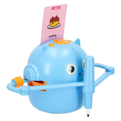 Zabawka interaktywna robot nauka rysowania fiszki kolorowe mazaki niebieski Kik Sp. z o. o. Sp. k.