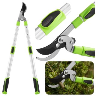 Nożyce Teleskopowe Ogrodnicze Sekator Antypoślizgowe Uchwyty 68-92CM