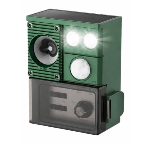 Solarny Odstraszacz Zwierząt Z Czujnikiem Ruchu Ultradźwięki Diody LED