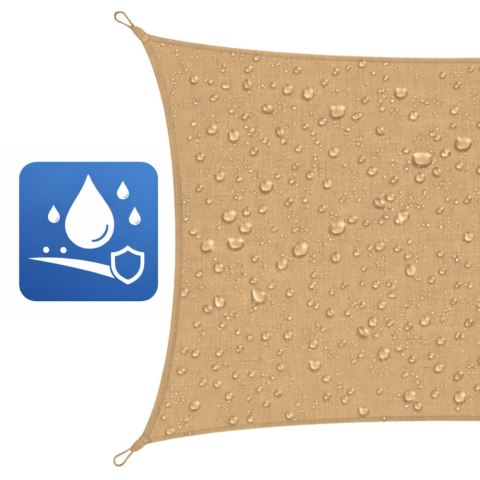 Żagiel Ogrodowy Przeciwsłoneczny Wodoodporny Prostokąt Beżowy 200x300 cm