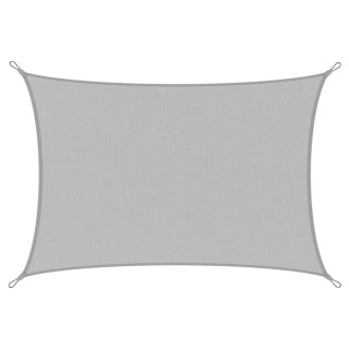 Żagiel Ogrodowy Przeciwsłoneczny Wodoodporny Prostokąt Szary 300x400 cm