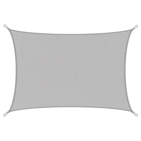 Żagiel Ogrodowy Przeciwsłoneczny Wodoodporny Prostokąt Szary 300x400 cm