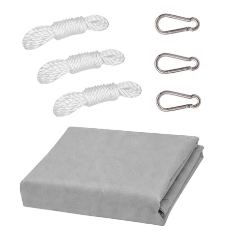 Żagiel Ogrodowy Przeciwsłoneczny Wodoodporny Prostokąt Szary 300x400 cm