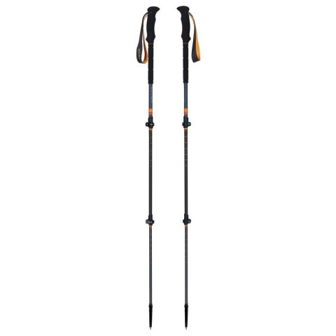 Kije skitourowe VIKING Kangri Skitouring 65-135cm, szaro-pomarańczowe