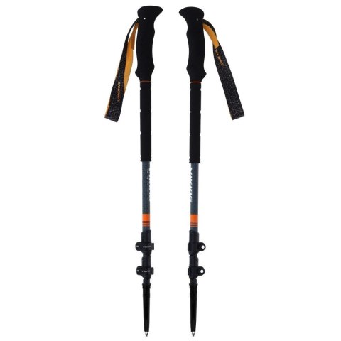 Kije skitourowe VIKING Kangri Skitouring 65-135cm, szaro-pomarańczowe