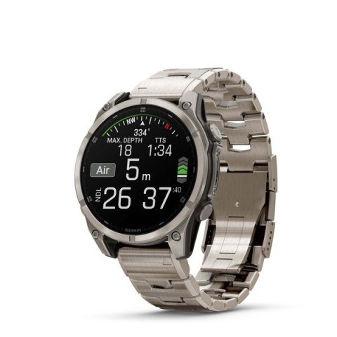 Zegarek Garmin Fenix 8 Sapphire Titanium, 47mm AMOLED