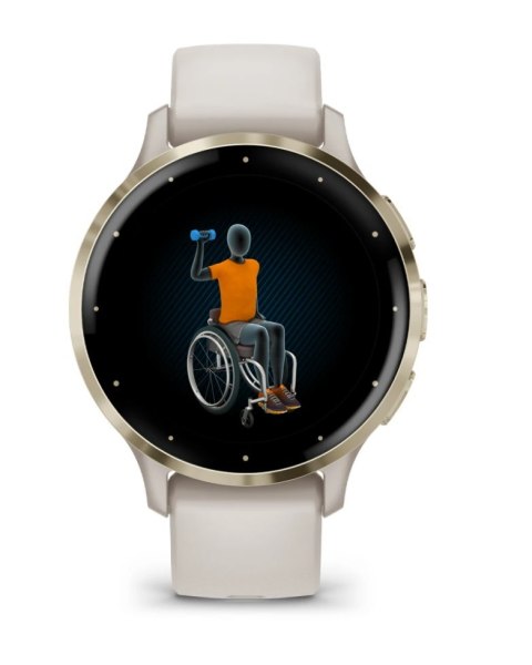 Zegarek Garmin Venu 3S, 41mm AMOLED Ivory