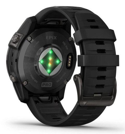 Zegarek sportowy Garmin EPIX PRO (GEN 2) AMOLED 47mm Slate Gray Black/Black Band (WYPRZEDAŻ)