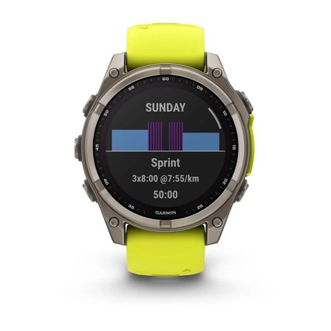 Zegarek sportowy Garmin Fenix 8 Solar Sapphire AMOLED 47mm Tytanowy