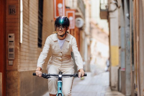 Kask Rowerowy HJC CALIDO PLUS Biało-Szary PEARL WHITE GREY r.L