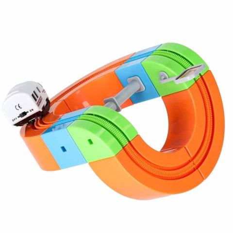 Klocki magnetyczne konstrukcyjne tor wyścigowy pociągi 101 elementów Kik Sp. z o. o. Sp. k.