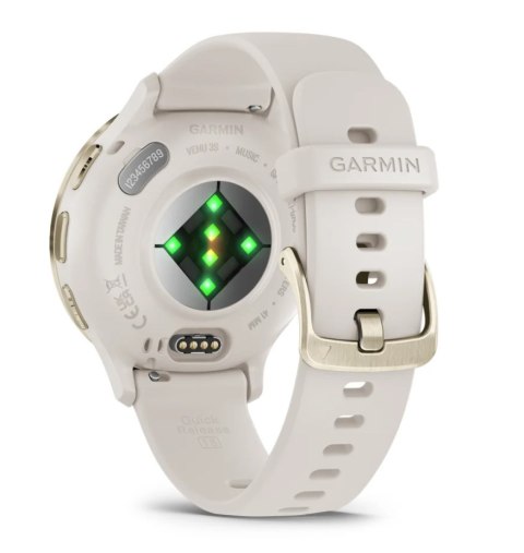 Zegarek Garmin Venu 3S, 41mm AMOLED Ivory
