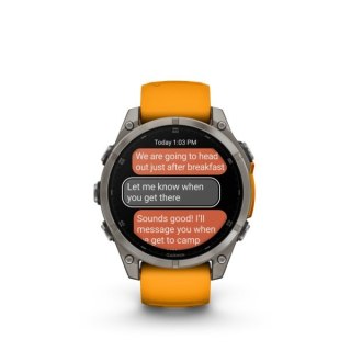 Zegarek Garmin Fenix 8 Sapphire Titan, 47mm AMOLED Graphite