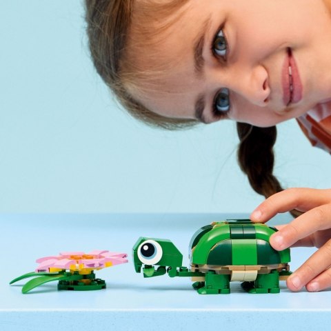 Klocki Creator 31377 Żółw i kwiat lilii wodnej