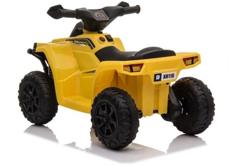 Quad Na Akumulator XH116 Pojzad Dla Dzieci Światło LED Żółty