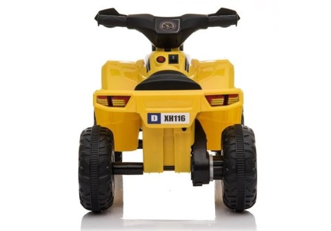 Quad Na Akumulator XH116 Pojzad Dla Dzieci Światło LED Żółty