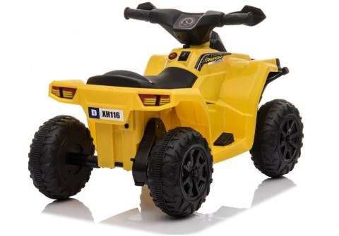 Quad Na Akumulator XH116 Pojzad Dla Dzieci Światło LED Żółty