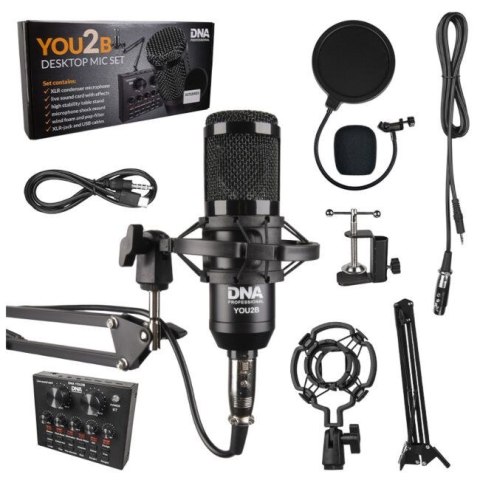 DNA YOU2B - Zestaw mikrofon interfejs audio, statyw