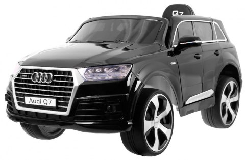 Audi Q7 Lift na akumulator dla dzieci Lakier Czarny + Pilot + Wolny Start + EVA + MP3 LED