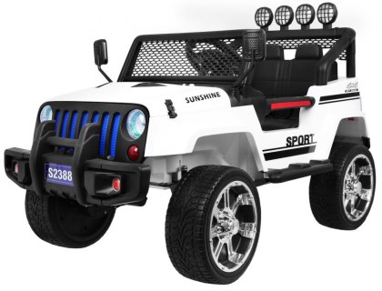 Autko terenowe Raptor Drifter Biały + Pilot + Napęd 4x4 + Schowek + Wolny Start + MP3 LED