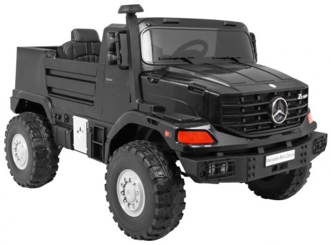 Auto na akumulator Mercedes-Benz Zetros dla dzieci Czarny