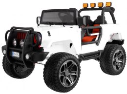 Auto terenowe typu jeep Monster 4x4 dla dzieci Biały