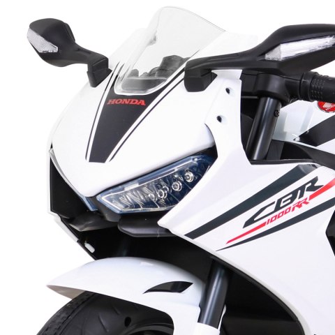 Honda CBR 1000RR Motor na akumulator dla dzieci Biały + Dźwięki MP3 + Kółka pomocnicze