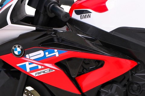 Motor BMW HP4 na akumulator dla dzieci Czerwony + Pomocnicze kółka + Wolny Start + EVA + MP3 LED