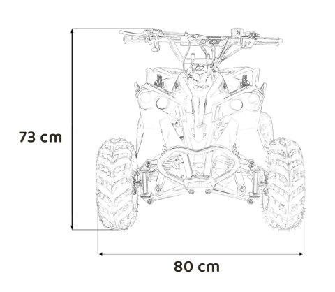 Pojazd Quad Spalinowy RENEGADE HIPERFECT 110CC Czerwony