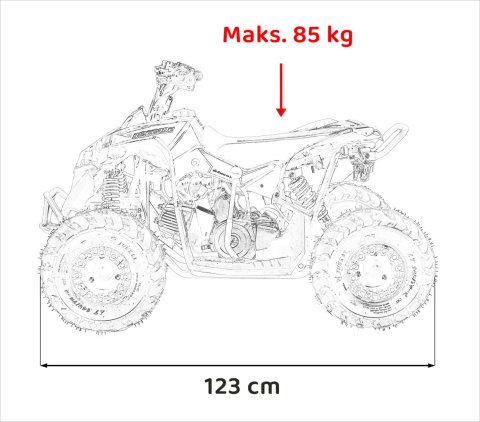 Pojazd Quad Spalinowy RENEGADE HIPERFECT 110CC Żółty