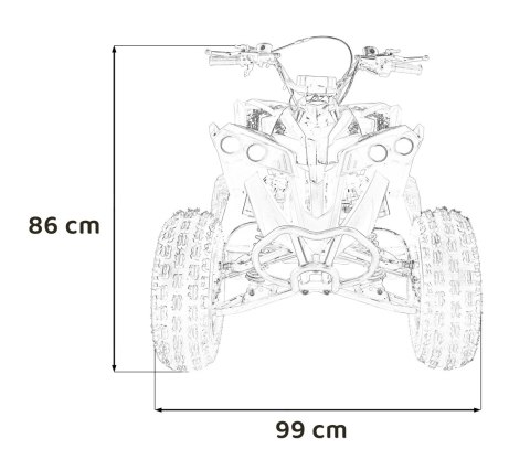 Pojazd Quad Spalinowy RENEGADE HIPERFECT 125CC Czerwony