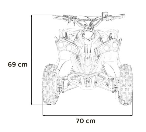 Pojazd Quad Spalinowy RENEGADE HIPERFECT 49CC Żółty