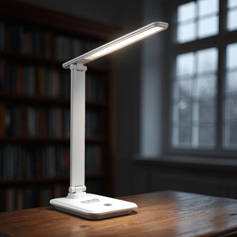 Lampka biurkowa LED 9w z ładowarką Qi MCE616W