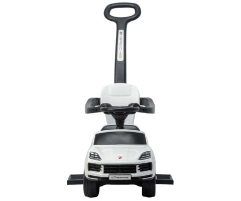Jeździk z rączka Porsche Cayenne White biały