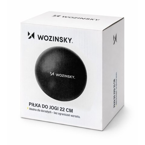 Piłka gimnastyczna do ćwiczeń rehabilitacyjna 22cm - czarna WOZINSKY