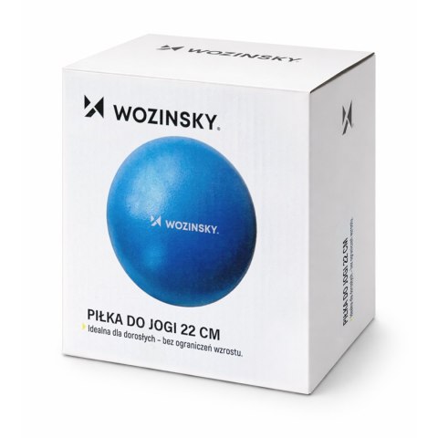 Piłka gimnastyczna do ćwiczeń rehabilitacyjna 22cm - niebieska WOZINSKY