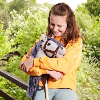 Koń na kiju Hobby Horse HOPPIHORSE A3 szary, maść siwa