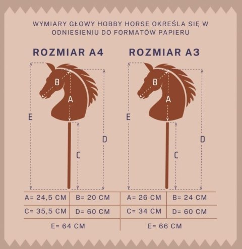 Koń na kiju Hobby Horse HOPPIHORSE A4 szary, maść siwa