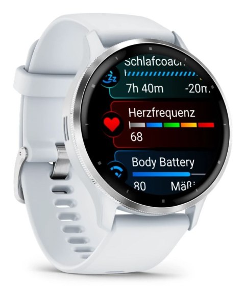 Zegarek Garmin Venu 3, 45mm AMOLED Whitestone