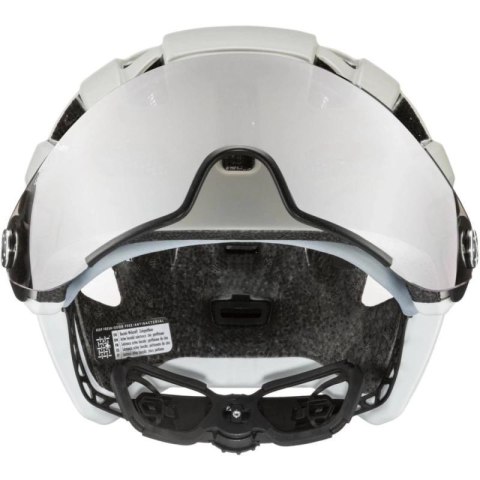 Kask rowerowy UVEX Finale visor 56-61cm, sand/white matt