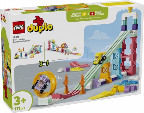 Klocki DUPLO 10478 Kreatywne rampy 3 w 1 z pojazdami