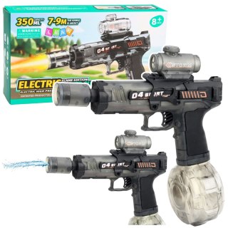 Elektryczny Karabin Pistolet Na Wodę Automatyczny Czarny Zasięg 7-9m 350 ml