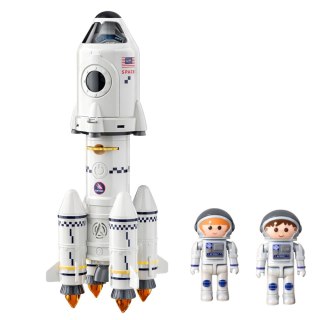 Zabawka Edukacyjna Rakieta Kosmiczna 5w1 Astronauci Światła Dźwięki