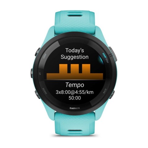 Zegarek Garmin Forerunner 265, 46mm AMOLED Blue