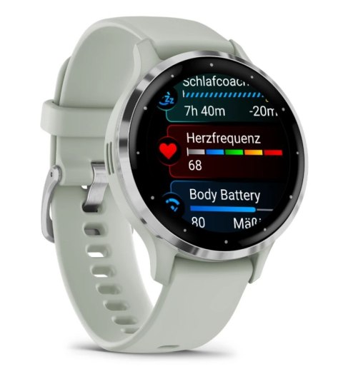 Zegarek Garmin Venu 3S, 41mm AMOLED Sage Grey