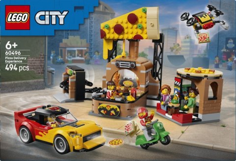 Klocki City 60496 Dostawa pizzy z pojazdami