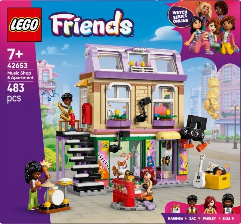 Klocki Friends 42653 Sklep muzyczny i mieszkanie