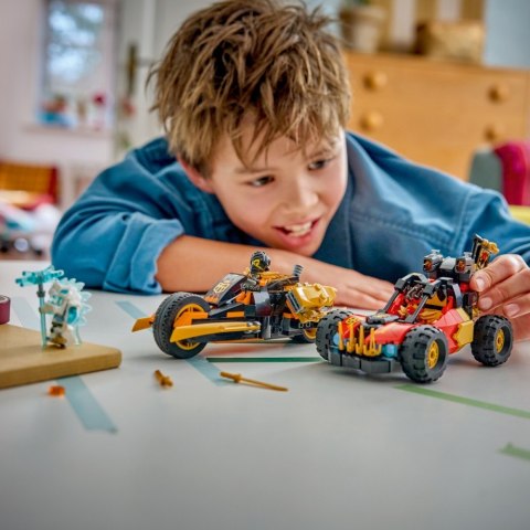 Klocki Ninjago 71864 Wielofunkcyjne pojazdy Kaia i Colea