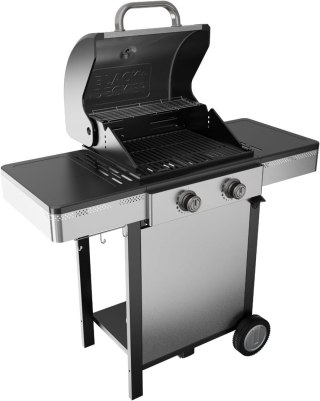 Grill gazowy Black+Decker BXOG7200E 2 palniki x 3.6 kW | pow.grilla 500 x 415 mm | 1185 x 1160 x 580 mm
